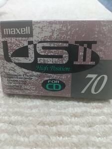 未開封カセットテープ maxell USⅡ High Position FOR CD 70 CDレコーディングカセット