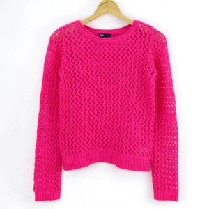 ギャップキッズ 長袖セーター 羽織 トップス ラウンドネック 女の子用 160サイズ ピンク キッズ 子供服 gap kids