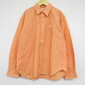 ジェープレス 長袖シャツ カットソー 綿100％ ロゴ刺繍 男の子用 140サイズ オレンジ キッズ 子供服 J.PRESS