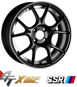 送料無料 タント スペーシア N-BOX ムーヴ DAYS などに SSR GTX02 グロスブラック 165/45R16 国産タイヤホイールセット