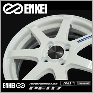 送料無料 N-BOX キャンバス タント スペーシア ワゴンR ミラ アルト ENKEI エンケイ PF07 ホワイト 165/55R15 タイヤ セット