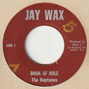 【REGGAE】Book Of Rules / The Heptones - Part 2 [Jaywax (US)] ya120の画像1