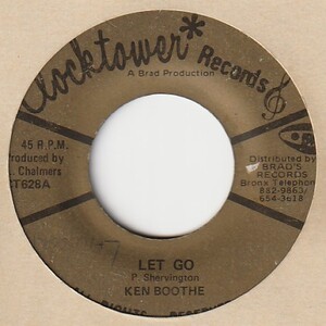 【REGGAE】Let Go / Ken Boothe - Instrumental / The Charmers Big Band [Clocktower (US)] ya115