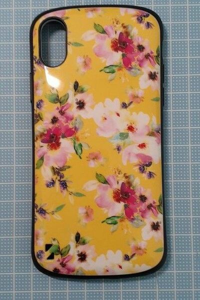 iPhone X/XS　対衝撃アイフォンケース 花柄