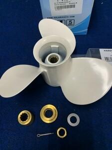 YAMAHA 20-30hp 9-7/8x9 aluminium propeller & installation parts set 