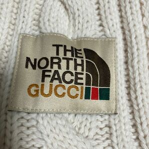 クリーニング済み　GUCCI THE NORTH FACE マフラー