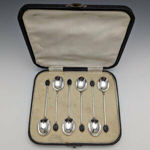 Британская винтажная серебряная тарелка Demitas Spoon 6 PCS включена