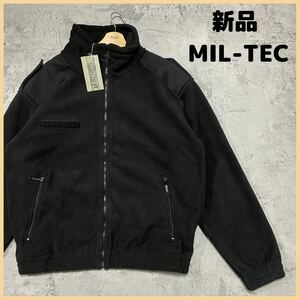 新品定価8690円 MIL-TEC ミルテック FLEECE JKT フリースジャケット ミリタリー ハイネック ジッパーポケット ビッグシルエット 玉FL2242