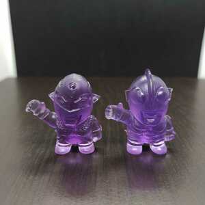 SD Ultraman Club Jack &amp; Seven Clear Purple Eraser 2 набор тела * Нет деталей