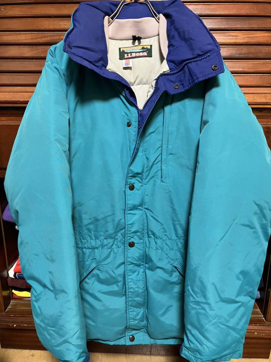 l.l.bean ギャングコート 筆記体 USA製 ダウンコート ヴィンテージ 中綿 ボア デッキジャケット ハンティング 60's モッズコート