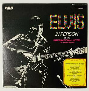 ★LP/US盤/Elvis In Person At The International Hotel Las Vegas, Nevada/LSP-4428/レコード