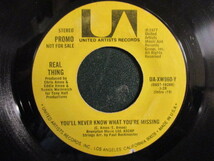 Real Thing ： You'll Never Know What You're Missing 7'' / 45s (( Soul ))(( 落札5点で送料無料_画像1