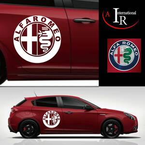 ■■NEW★ALFA ROMEO★アルファロメオ★エンブレム★ステッカー★デカール★カラー選択★1枚★ジュリエッタ　ジュリア　ステルヴィオ　4C