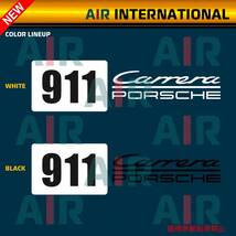 ◇’23【AIR int'l製品】　PORSCHE 『911 Carrera』 サイド ダカールタイプ　デカール ステッカー　1枚（911 カレラ）_画像2