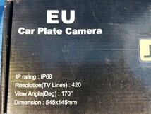 [値下げ]即決★新品未使用 EU Car Plate Camera バックカメラ リアカメラ IP68 170° 元箱 upah_画像5