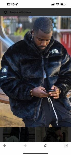 Supreme TNF fur nuptse jacket