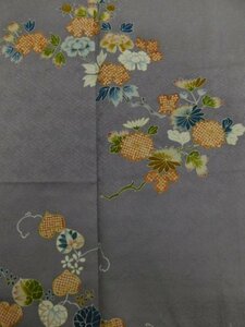 Art hand Auction [Rakufu] P21412 Magnifique kimono de visite Yuzen peint à la main doublé k, Kimono femme, kimono, Robe de visite, Prêt à l'emploi