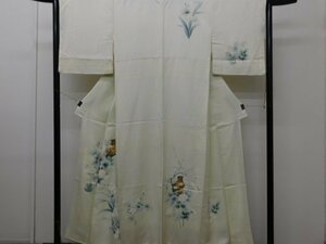 Art hand Auction [Rakufu] P21283 Hand-painted Yuzen lining k, fashion, women's kimono, kimono, hanging