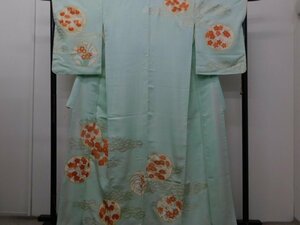 Art hand Auction [Rakufu] P21370 Hand-painted Yuzen beautiful visiting kimono k, women's kimono, kimono, Visiting dress, Tailored