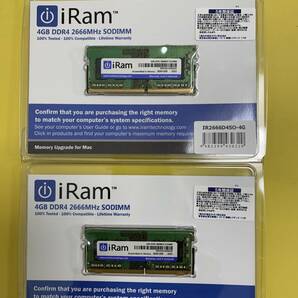 iRam 4GB DDR4 2666MHZ SODIMM IR4GSO2666D4 (4GBx2枚)の画像1