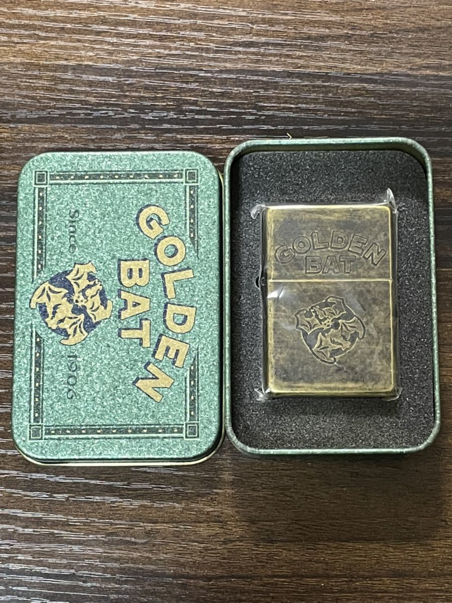 ジャンク品】ZIPPO GOLDEN BAT 1906 USA ※2400010244070-