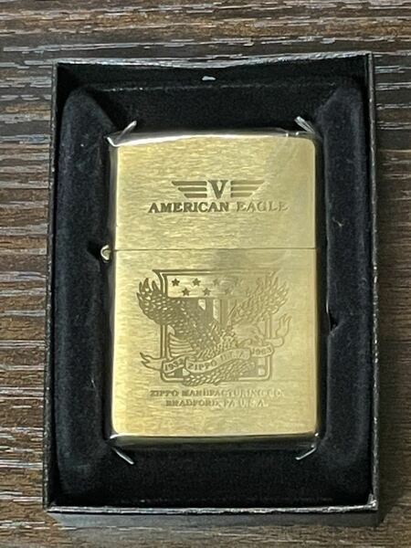 zippo AMERICAN EAGLE GOLD ゴールド ソリッドブラス 1992年製 SOLID BRASS イーグル 1932-1963 ゴールドインナー 同年代 1992年製