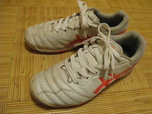 【used】asics（アシックス）DS Light（DSライト）白×オレンジ：トレーニングシューズ：23.0cm