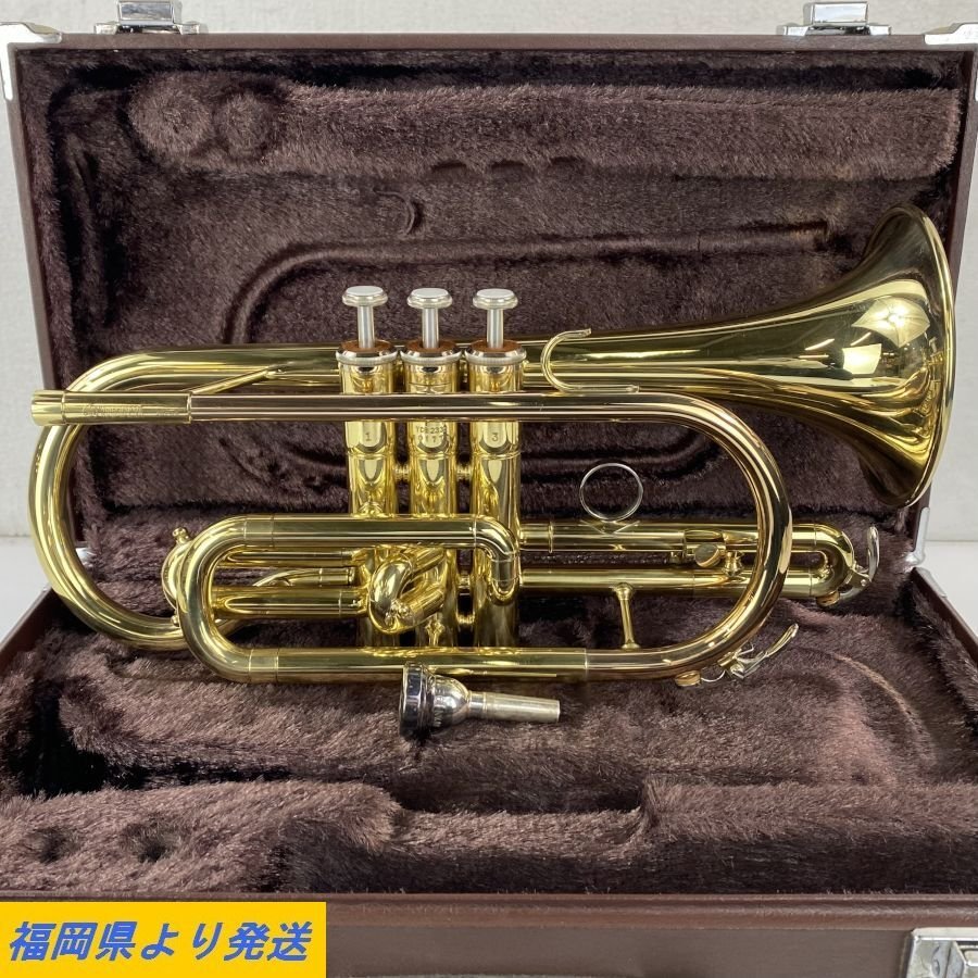 16000円安い 定価 激安本物 ヤマハショートコルネットYCR3330S美品