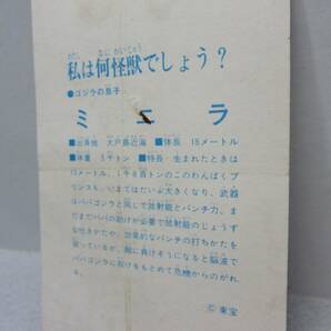 昭和当時のゴジラ ブロマイド☆20.ゴジラの息子 ミニラ◎東宝◎1970年代の画像6