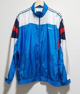 80's adidas ビンテージ ナイロンジャケット フランス トリコロール レア XL