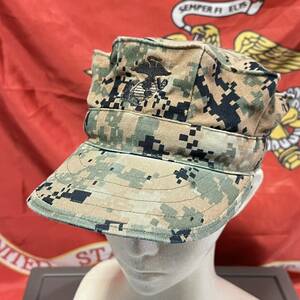 米軍 海兵隊　放出品USMC ウッドランドマーパット キャップ キャンプ アウトドア MEDIUM(INV JK04)