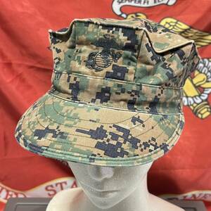 米軍 海兵隊　放出品USMC ウッドランドマーパット キャップ キャンプ アウトドア MEDIUM (INV JK06)