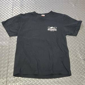米軍放出品 Tシャツ　ROADHOUSE 富士山　ランニング　BLACK MEDIUM (INV LM32)