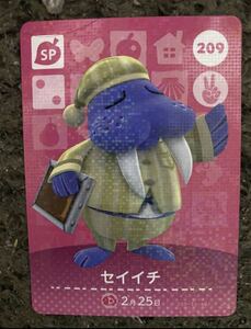  Animal Crossing amiibo card 209seiichi new goods 