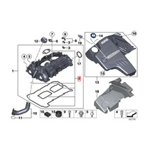 BMW X1/E84 X3/F25 X4/F26 X5/F15 Z4/E89 sDrive20i xDrive20i 28i 40e シリンダーヘッドカバーガスケット N20 エンジン用 11127588418_画像2