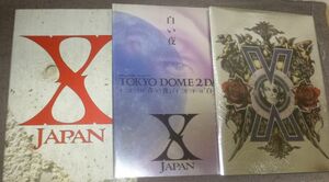 X JAPAN pamphlet Violence in Jelousy / RETURNS / blue night * white night 3 pcs. set 