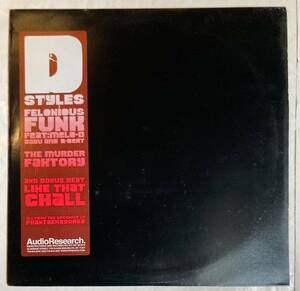 12' レコード D-Styles Felonious Funk AR-010