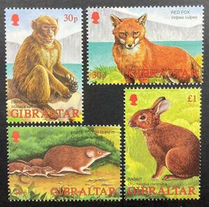 ジブラルタル 2002年発行 動物 切手 未使用 NH