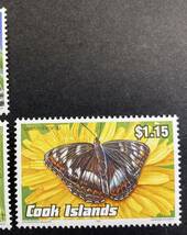 クック諸島 1993年発行 動物 蝶 切手 未使用 NH_画像4