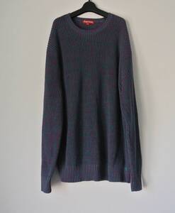 XL）未使用品 Supreme Melange Rib Knit Sweater Melange シュプリーム ニットセーター Small box logo キムタク着 木村拓哉着用　エラー品