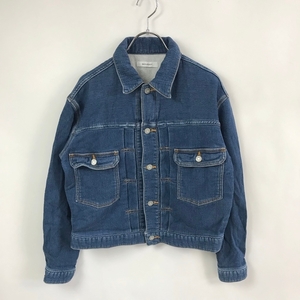 MOUSSY/ Moussy long sleeve Denim manner jacket blue size F lady's 