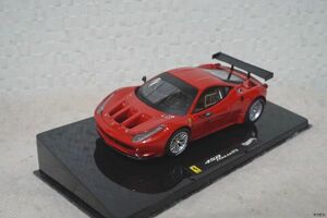 ホットウィール フェラーリ 458 イタリア GT2 1/43 ミニカー 赤
