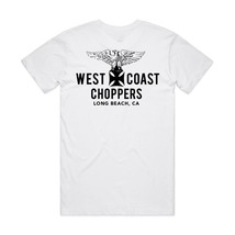 WCC ウエストコーストチョッパーズ製 イーグルTシャツ 白 ホワイト ハーレー チョッパー ショベル ナックル パンヘッド エボ スケーター_画像2