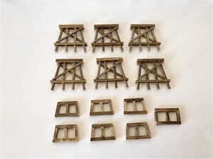 [ forest . railroad ]1/87 HO narrow for original tin bar toresruR103mm (6 column /7 legs ) ~ vehicle exhibition pcs also optimum ~[ light flight railroad ]