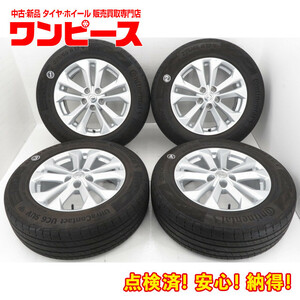 中古タイヤ ホイールセット 225/65R17 102V 17インチ 17x7J +45 5穴 PCD114.3 コンチネンタル 夏 送料無料（沖縄、離島除く）a15772