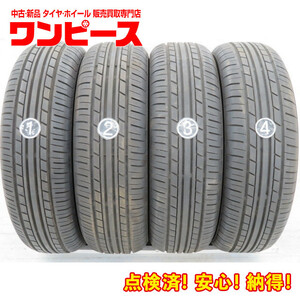 中古タイヤ 4本セット 175/65R14 82S 14インチ ヨコハマ ECOS ES31 サマー 夏 ヴィッツ 送料無料（沖縄、離島除く）a14397