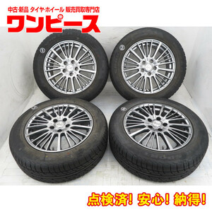 中古タイヤ ホイールセット 215/60R17 96H 17インチ 17x7J +48 5穴 PCD114.3 スタッドレス 冬 送料無料（沖縄、離島除く）a15619