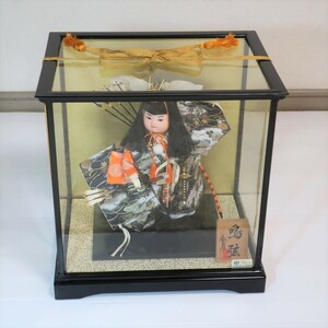 武者人形 鳴弦 ケース入 人形の春月 五月人形 ７号 巾約38.5cm x 高さ約39cm