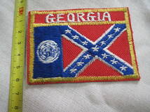 実物 珍品 入手困難 アメリカ州旗 ジョージア州旗 GEORGIA FLAG ワッペン ベトナム戦争_画像3