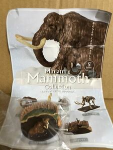 マンモス展 単品 沼地とマンモス ミニチュアマンモスコレクション ケンエレファント フィギュア　ガチャ